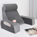 ENITYA 19" Reading Pillow for Bed with Firm Back Support & Big Pockets by ENITYA
