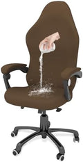 Gaming Chair Cover Game Chair Cover for Reclining Rotating, Light Brown | Waterproof, Cat Scratch Proof, Stretch with Amrest, Breathable, Anti-Scratch, Pet-Resistant, For Big Tall High Back Chairs by GOWT