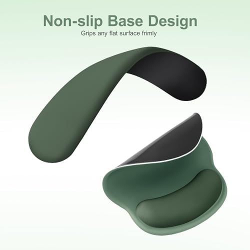 MOSISO Wrist Rest Support for Mouse Pad&Keyboard Set, Midnight Green - Image 4
