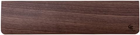 GamaKay Wooden Wrist Rest Pad, 14.17'' Compact Walnut Wood Hand Wrist Rest | Ergonomic Non-Slip Palm Pad for Comfortable Typing and Playing for 87 Keys Mechanical Keyboard (for 85%) - Image 2