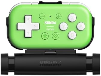 8Bitdo Micro Bluetooth Gamepad Mini Controller with Mobile Clip - Green by 8BitDo