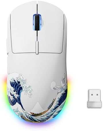 G57 Wireless Gaming Mouse, 8000 DPI, White by Unknown