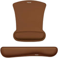MOSISO Wrist Rest Support for Mouse Pad & Keyboard Set, Brown by MOSISO