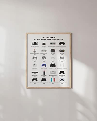HAUS AND HUES Gamer Wall Decor - Boys Bedroom Posters, Teen Boys Video Game Room Decor, Gaming Poster (Beige Frame, 16x20) - Image 5
