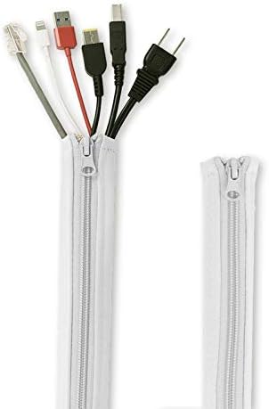 StangH Office Cable Management Sleeve kit 39 Inches, 2 Pieces -White by StangH