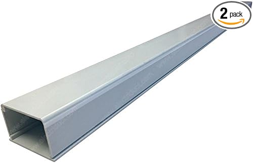Electriduct XX-Large Latching Cable Raceway - 3" x 2" Channel Size - 2 Sticks - 45" (7.5 Feet Total) - White by Electriduct