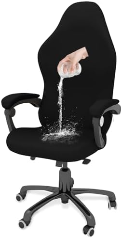 Gaming Chair Cover Game Chair Cover for Reclining Rotating Chair, Black | Waterproof, Cat Scratch Proof, Stretch with Amrest, Breathable, Anti-Scratch, Pet-Resistant,For Big Tall High Back Chairs by GOWT