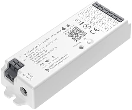 BTF-LIGHTING WB5 2.4GHz WiFi LED Controller for Dim/CCT/RGB/RGBW/RGBCCT LED by BTF-LIGHTING