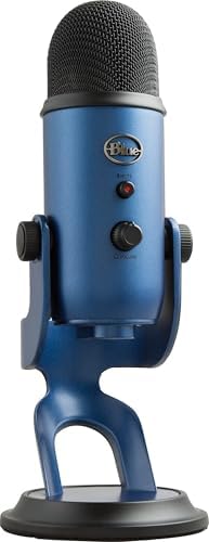 Logitech Creators Blue Yeti USB Microphone for PC, Mac, Gaming, Streaming, Podcasting, Studio and Computer Condenser Mic with Blue VO!CE Effects, 4 Pickup Patterns, Plug and Play - Midnight Blue by Unknown
