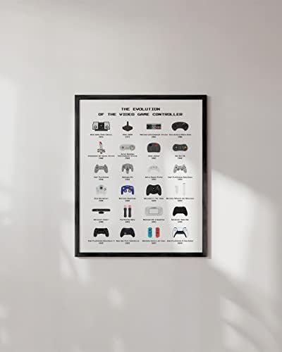HAUS AND HUES Retro Video Game Poster for Wall, Gaming Decor, Video Game Room Wall Art for Boys, Gaming Art Print for Gamers, Controller Poster UNFRAMED (Controller, 12x16) - Image 4