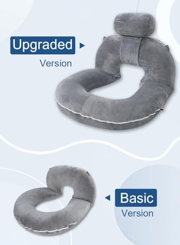 INSEN Reading Pillow, Back Pillow for Sitting in Bed and Couch, Gaming Pillow for Adults, Sit Up Support for Bed - Image 2