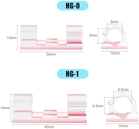 XHF 35pcs Large Self Adhesive Cable Clips Clear,Wire Clips Cable Management Wire Organizer Cord Holder for Under Desk, Car, Wall, TV PC Ethernet Cable - Image 3