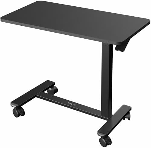 VIVO Black Mobile 28 x 16 inch Over Couch Laptop Table, CART-V28L by Unknown