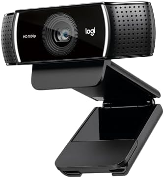 Logitech C922x HD Pro PC Webcam, Full HD 1080p/30fps or 720p/60fps Video, HD Light Correction, Works with Microsoft Teams, Google Meet, Zoom, Nintendo Switch 2’s new GameChat mode, Mac/Tablet- Black by Unknown