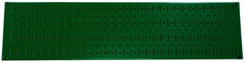 Wall Control Narrow Pegboard Rack 8in x 32in Green Metal Pegboard Runner Tool Board by Wall+Control
