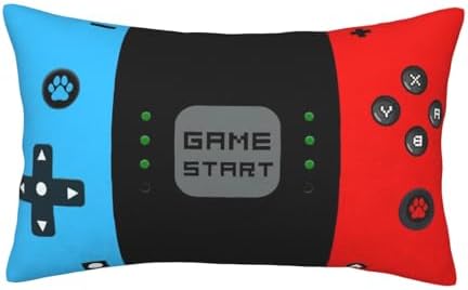 Gamer Gifts for Teen Boys, Gaming Boy Room Decor, Gaming Accessories for Teen Boy, Gamer Pillow Case Flannel Material，12 x 20 inches 1-Pack (No Inserts) by Jvycjlu