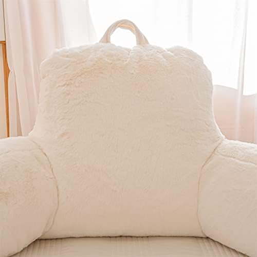 A Nice Night Ivory Reading Pillow, 17" Bed Wedge Pillows with Arms, M - Image 3