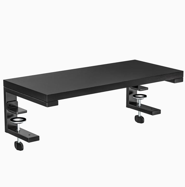 ARES WING Clamp-On 21.7" Desk Extender Shelf, Heavy Duty Desktop Organizer by ARESWING