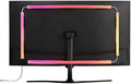 RGB Monitor Backlight with Screen Sync for 32 Inch Screens, Dual USB Powered LED Ambient Lighting Kit, Music Rhythm & Dynamic Modes, Immersive Bias Lighting for Home Office Gaming (4 Sides - 32 inch) by Unknown