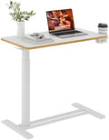 32''Large Medical Overbed Bedside Table with Wheels,Rolling Table by FitStand