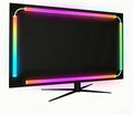 RGB Monitor Backlight with Screen Sync, Dual USB Powered Ambient Lighting Kit for 24 Inch PC Monitors, Music Mode, Dynamic Dreamcolor Gaming Lights for Desk Setup (4 Sides - 24 inch) by Unknown