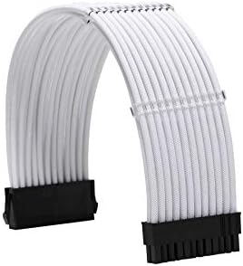 Formulamod Sleeve Extension Power Supply Cable Kit 18AWG ATX 24P+ EPS 8-P+PCI-E8-P with Combs for PSU to Motherboard/GPU (White) - Image 3
