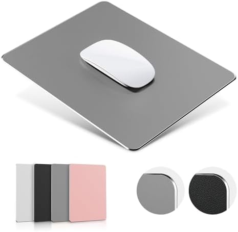 HONKID Metal Aluminum Mouse Pad for Magic Mouse & Pro/Air 9.05" x7.08 Gray by HONKID