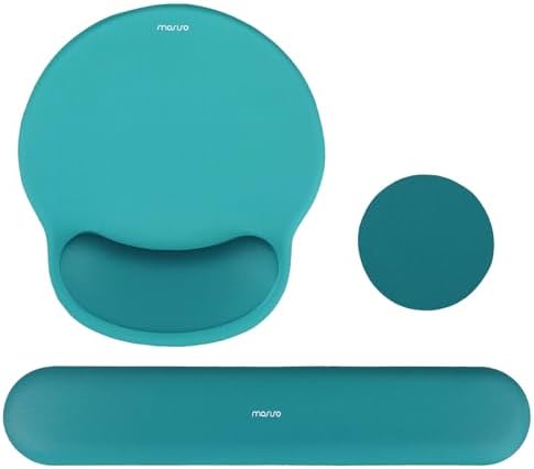 MOSISO Wrist Rest Support for Mouse Pad&Keyboard Set, Teal Green by MOSISO