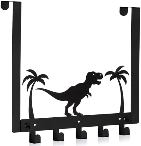 Reallnaive Dinosaur Bathroom Decor Over The Door Hooks by Reallnaive
