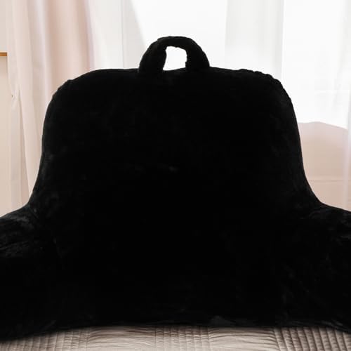 A Nice Night Black Reading Pillow, 18.5" Bed Wedge Pillows with Arms - Image 5