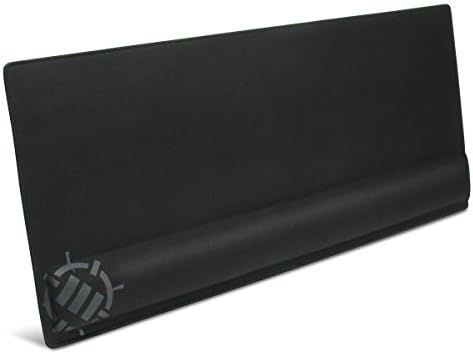 ENHANCE XXL Large Mouse Pad for Desk with 2XL Ergonomic Memory Foam Wrist Rest Support (31.5 x 13.78 x 1 inches) - Desk Pad with Anti-Fray Stitching & Soft Cushion Mat Surface, Designed in the U.S. by ENHANCEGaming