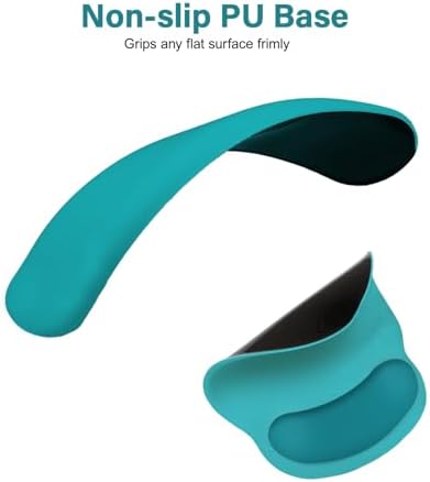 MOSISO Wrist Rest Support for Mouse Pad&Keyboard Set, Teal Green - Image 5