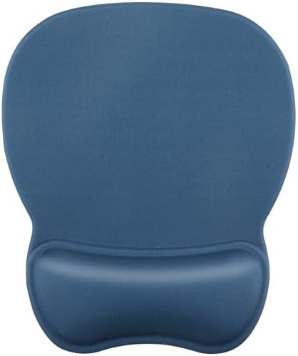 MROCO Ergonomic Mouse Pad with Gel Wrist Rest, 9.4 x 8.1 in, Navy Blue by MROCO