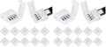 10Packs 4-Pin RGB LED Light Strip Connectors 10mm Unwired Gapless Solderless Adapter Terminal Extension (Pack of 2) by WENHSIN
