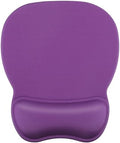 MROCO Ergonomic Mouse Pad with Gel Wrist Rest, 9.4 x 8.1 in, Violet Purple by MROCO