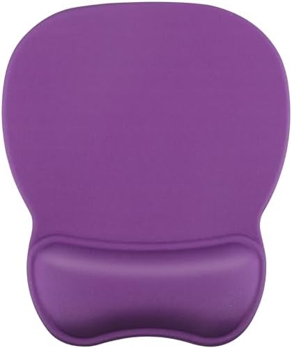 MROCO Ergonomic Mouse Pad with Gel Wrist Rest, 9.4 x 8.1 in, Violet Purple by MROCO