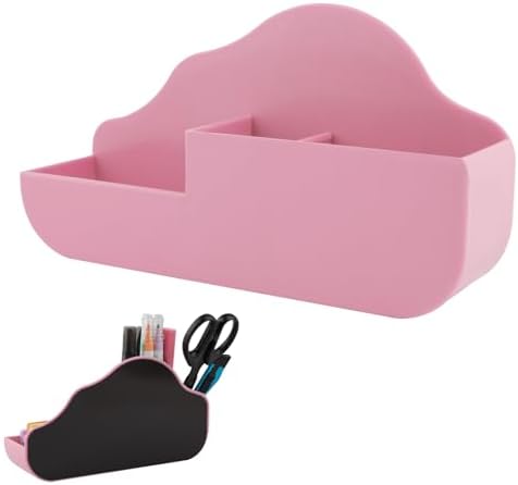 KITANIS Magnetic Pen Holder,3 Compartments Magnetic Dry Erase Marker Holder,Extra Strong Magnet Storage Marker Pen Pencil Organizer for Refrigerator,Whiteboard,Locker Accessories(Cloud Style) by KITANIS