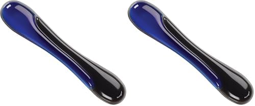 Kensington Duo Gel Wrist Rest for Keyboard, Wrist Pad for Keyboard, Ergonomic Keyboard Wrist Pad, Computer Keyboard Pad with Wrist Support, Cooling Gel, Non-Skid Backing, Blue K62397AM, 19" x3.7 by Unknown
