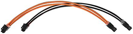 Formulamod PSU Cable Extension Kit 18AWG Sleeved, 24 Pin ATX + 8 Pin EPS + Dual 8 Pin PCI-E, Custom PC Cable Extensions with Combs for Clean Cable Management & Gaming PC Build (Black Orange Grey) - Image 6