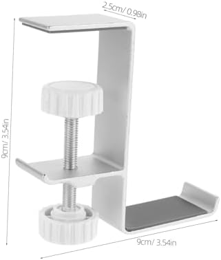 Happyyami Headset Stand Clamp for Desk Under Desk Headphone Hanger Hook Versatile Storage for Headphones Cables and More Easy Installation No Tools Required Stylish Design - Image 2