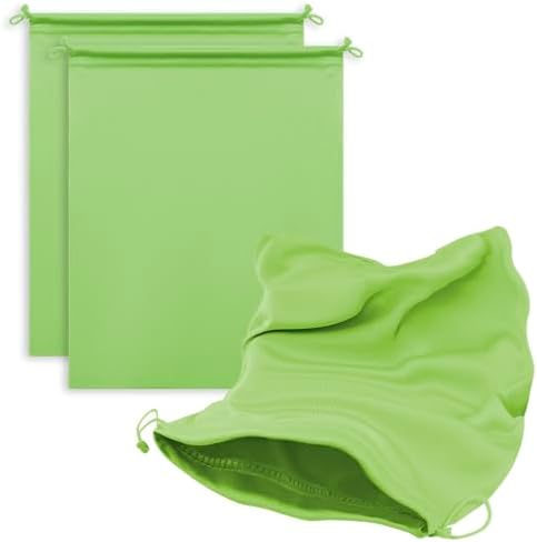 Microfiber Drawstring Bags, Multi-Size Soft Protective Pouches for Shoes, Ski Goggles, Sunglasses, Handbags & Camera Lenses by MtuxuYR