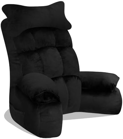 YDCEULARDOH Reading Pillow for Bed Adult – Large Bed Pillow with Arms, Supportive Back Pillow for Sitting Up in Bed for Reading, Watching TV, or Gaming by Unknown