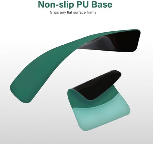 MOSISO Wrist Rest Support Mouse Pad & Keyboard Set, Peacock Green | Rectangular Ergonomic Mousepad, Non-Slip Base, Home/Office Pain Relief & Easy Typing, Neoprene Cloth & Raised Silicone Lining - Image 5