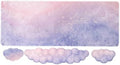 Gaming Desk Mat with Keyboard Wrist Rest Set, 4 in 1 Mouse Pad Set | Purple Large Mouse Pad& Cloud Keyboard Wrist Rest& Mouse Wrist Rest&Coaster, Comfort and Support for Typing and Gaming by Sumgsn