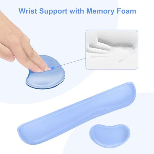 MOSISO Keyboard Mouse Pad Set, Gaming Mouse Pad&Keyboard Wrist Rest - Image 5