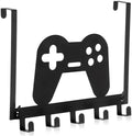 Reallnaive Over the Door Hooks Gamepad Towel Rack, 5 Hooks Metal by Reallnaive