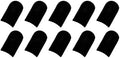 MECCANIXITY Finger Sleeves for Gaming, Touch Screen Finger Thumb Cover Sleeve, Carbon Fiber Anti-Sweat Breathable Black for Mobile Gaming Pack of 10 by MECCANIXITY