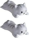 Cityhermit Cute Wrist Rest Support for Mouse Computer Arm Rest for Desk Ergonomic Kawaii Office Supplies Slow Rising PU Mouse Pad (Grey Cat-2pcs) by Focusoncreativegiftdesign