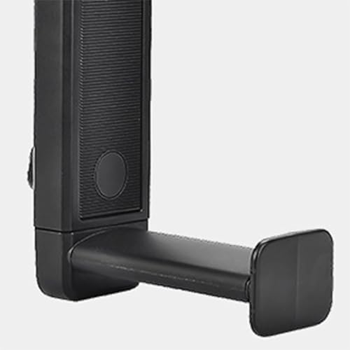 Rotatable Under Desk Headphone Stand Hanger, Heavy-Duty ABS Hook Mount Clamp for Gaming & Music Headsets, Space Saving Desktop Workspace Organizer Rack - Image 4