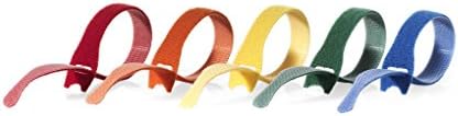 VELCRO Brand ONE-WRAP Cable Ties, 8in x 1/2in, Multicolor, 5 Pack - Image 4